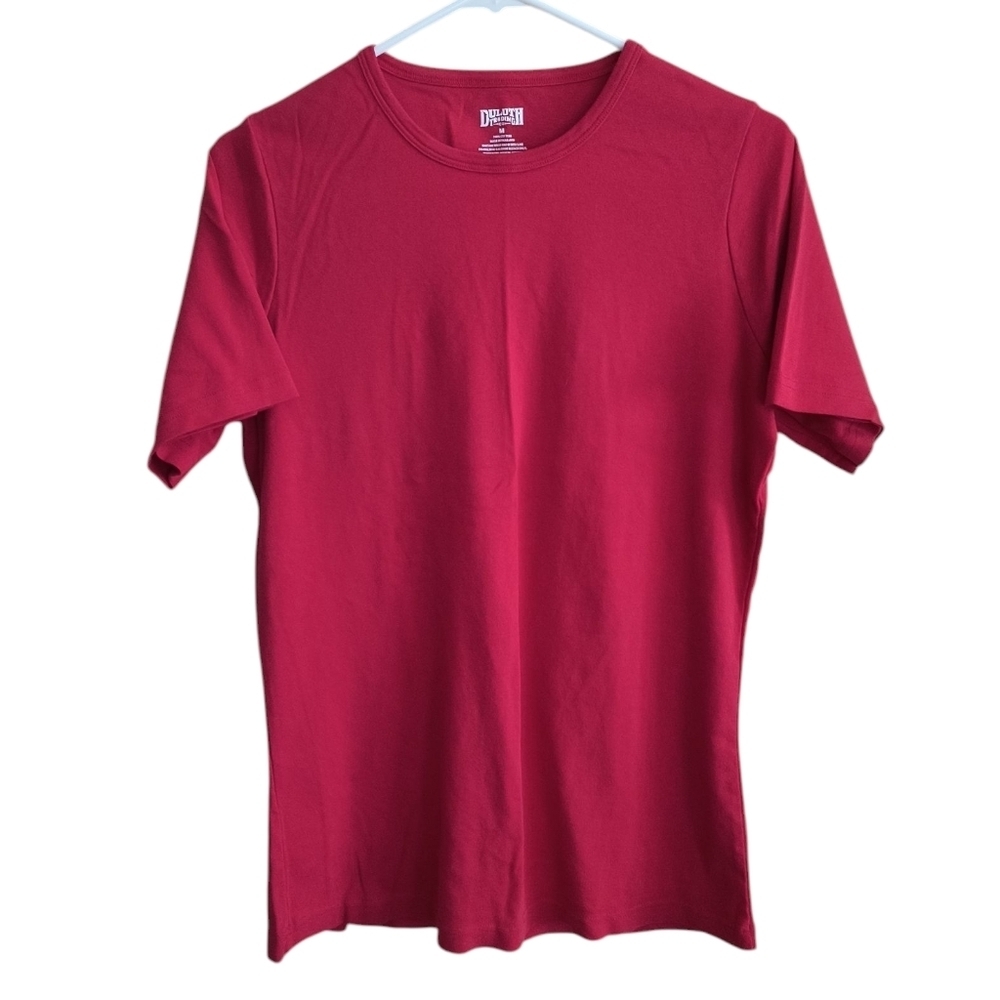 Duluth Trading Company Red Short Sleeve Tee Size M